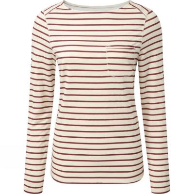 Top Craghoppers Fairview Manga Larga Mujer - Beige / Rojas - Chile MTX164583